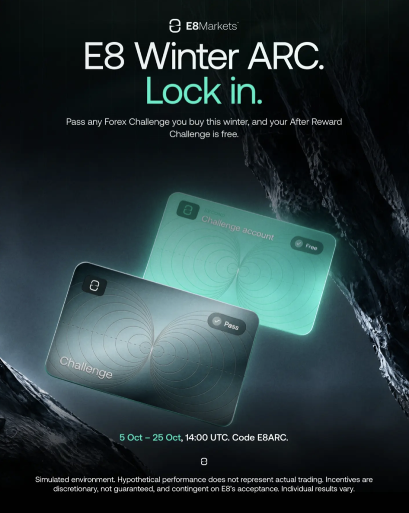 E8 Markets Launches Winter ARC Promo With Free Challenge